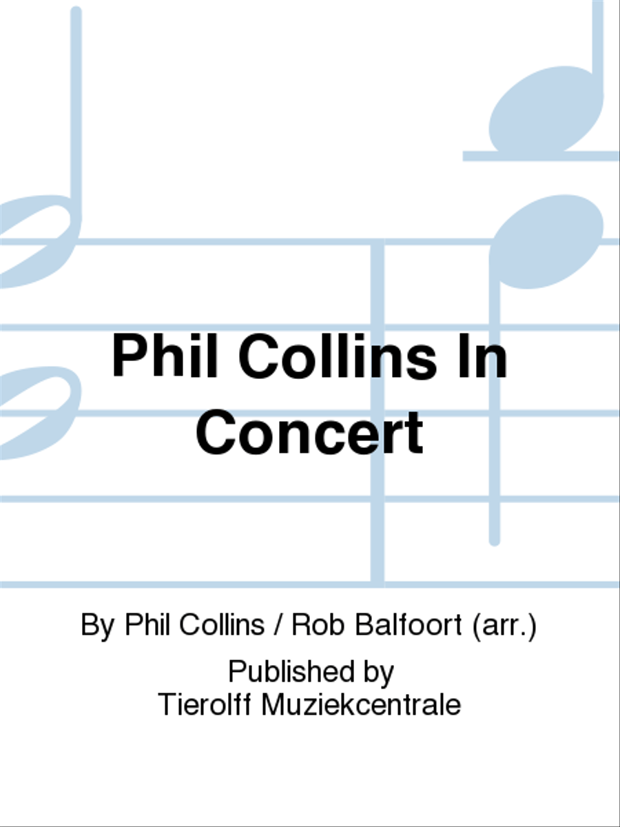 Phil Collins In Concert Concert Band scores gallery preview page 1