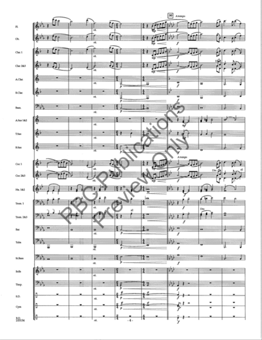 Adagio For Winds Adagio For Winds Concert Band scores gallery preview page 7