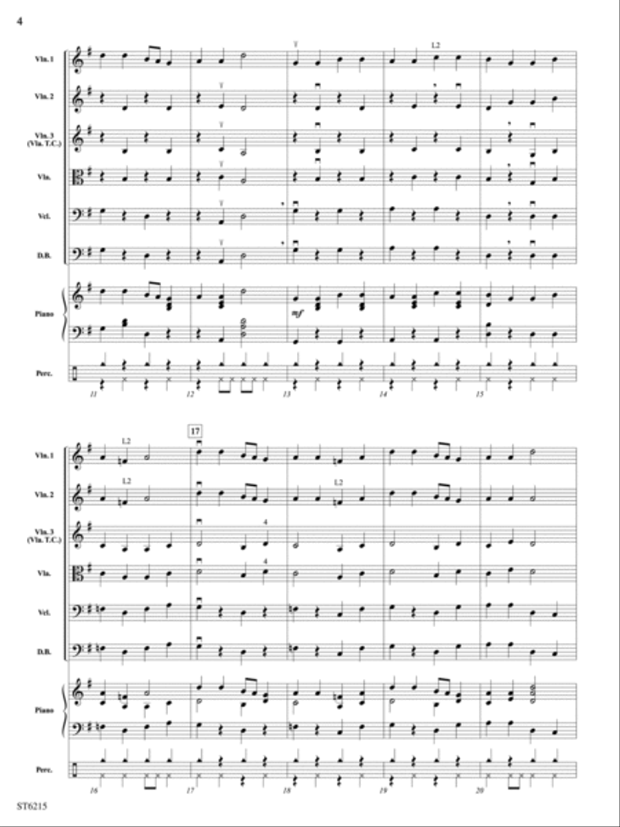 Haymaker Hoedown: Score String Orchestra scores gallery preview page 4