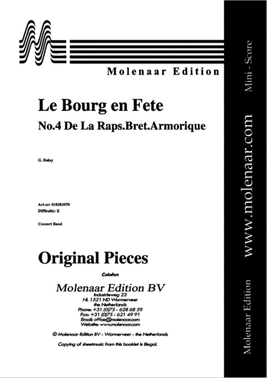 Le Bourg en Fete Concert Band scores gallery preview page 2