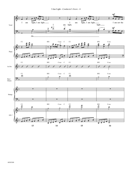 I Am Light (arr. Mark Hayes and Kimberly Lilley) - Full Score