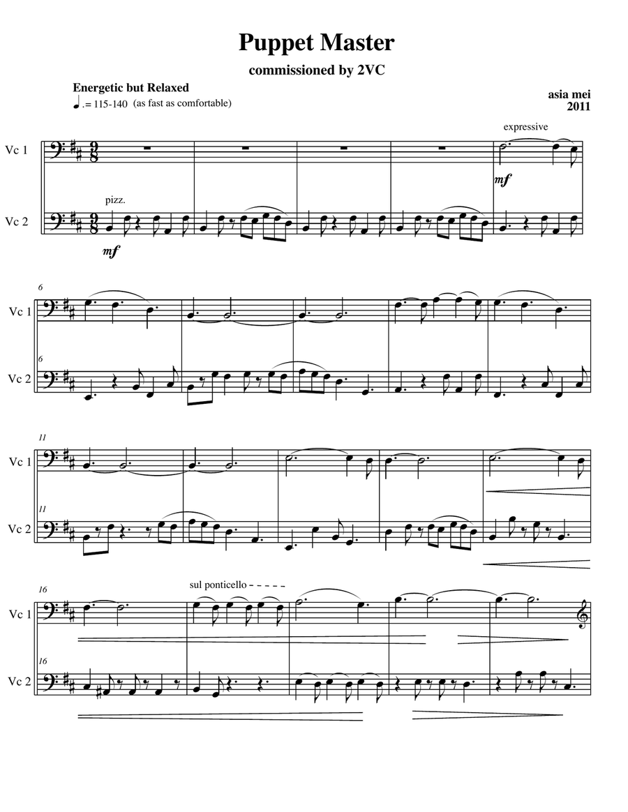 Puppet Master String Orchestra scores gallery preview page 1