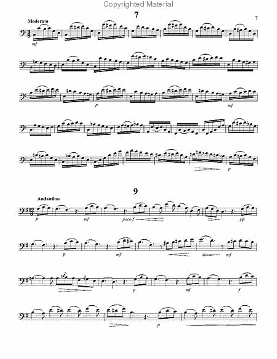Ten Studies for Trombone Trombone Solo scores gallery preview page 4