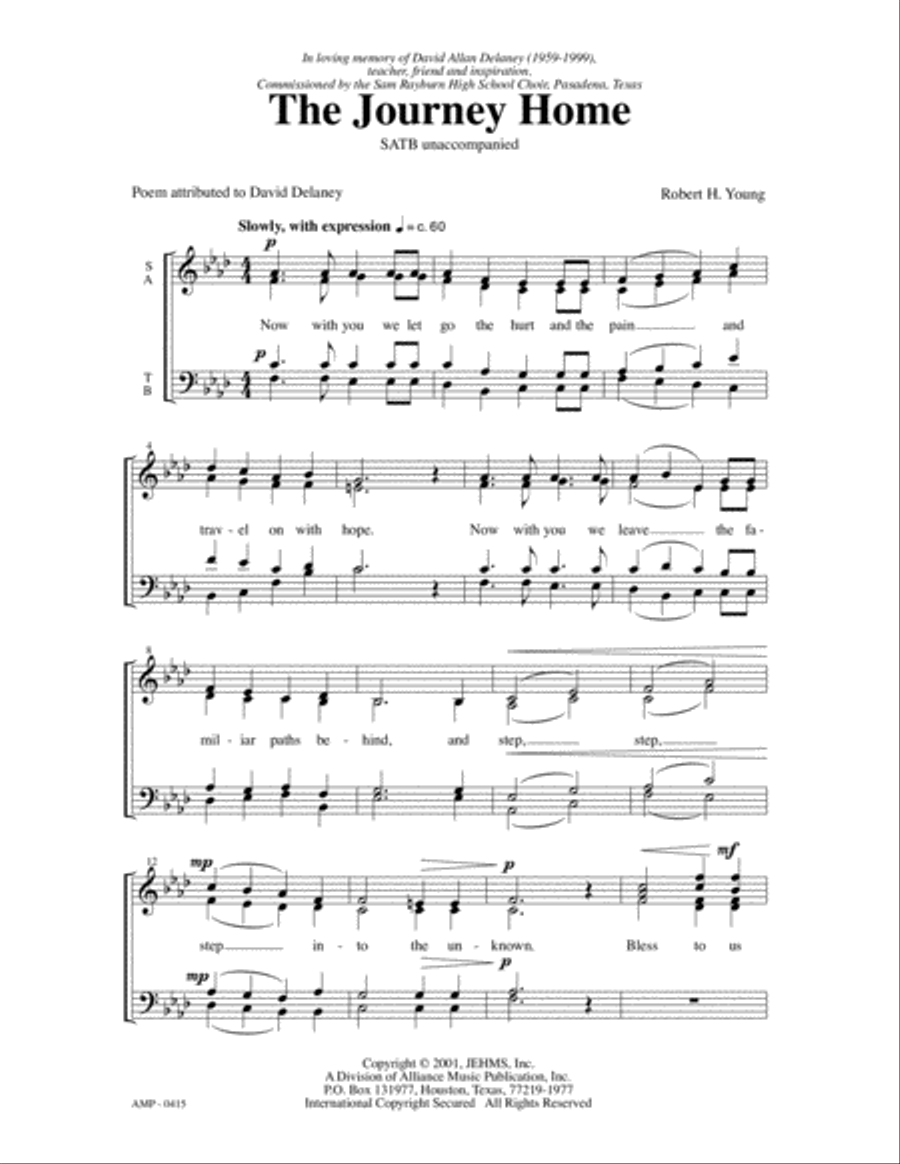 The Journey Home The Journey Home 4-Part scores gallery preview page 2