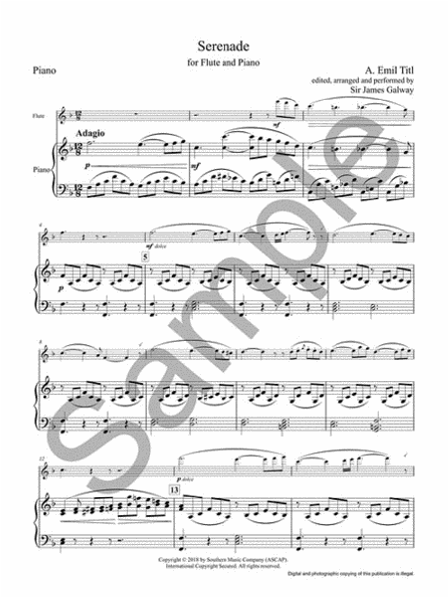 Serenade Flute Solo scores gallery preview page 2