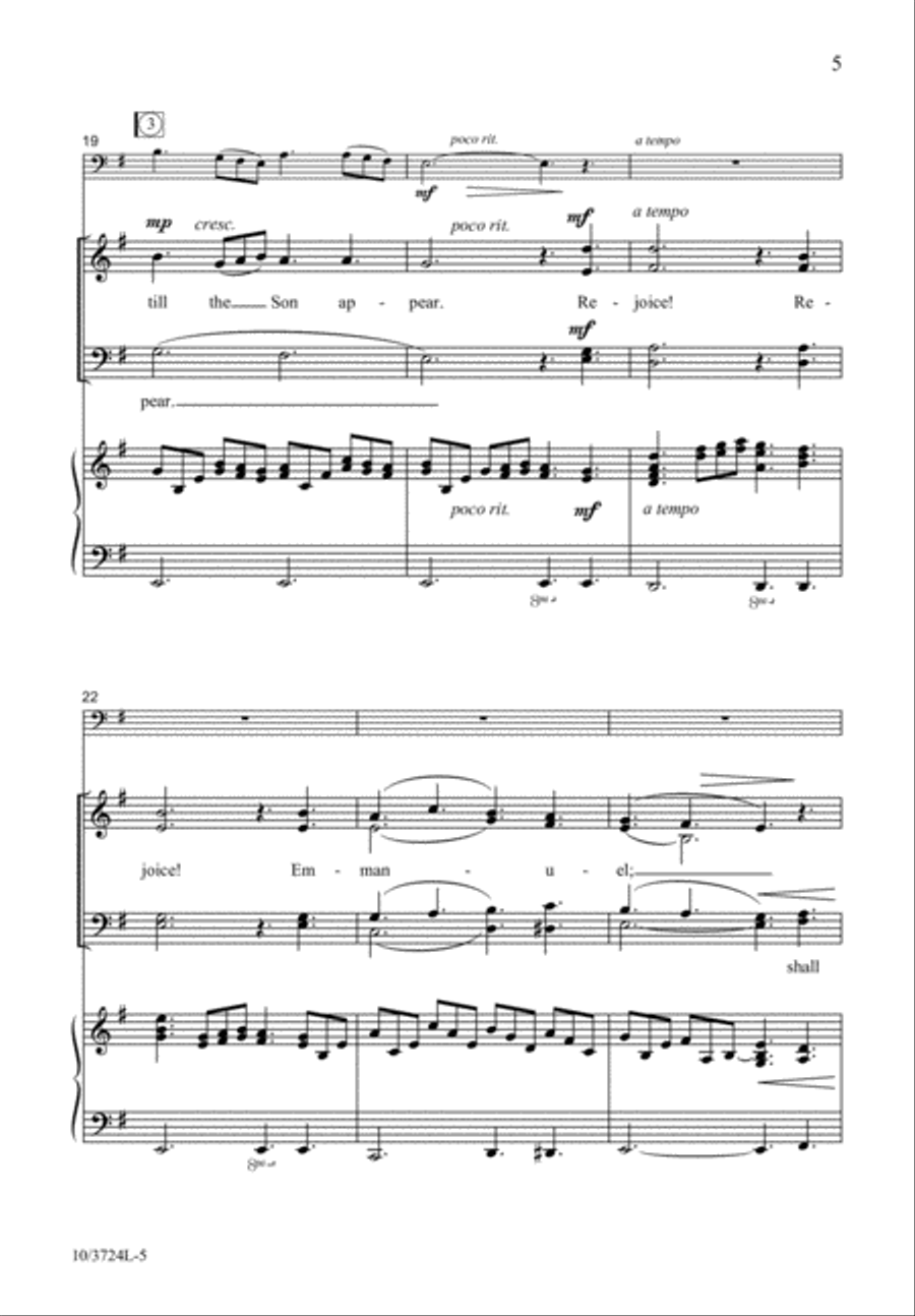 Emmanuel, Expected Jesus 4-Part scores gallery preview page 5