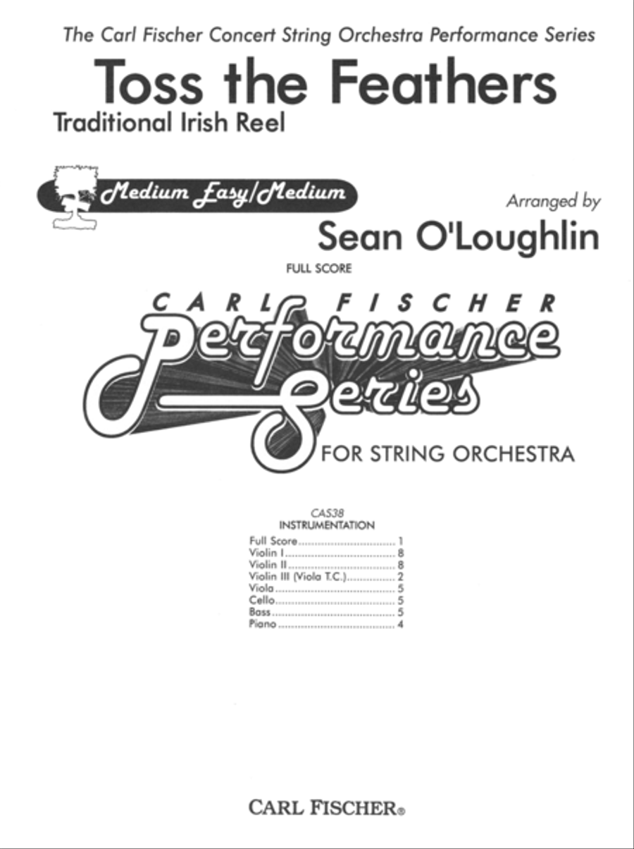 Toss the Feathers Toss the Feathers String Orchestra scores gallery preview page 1