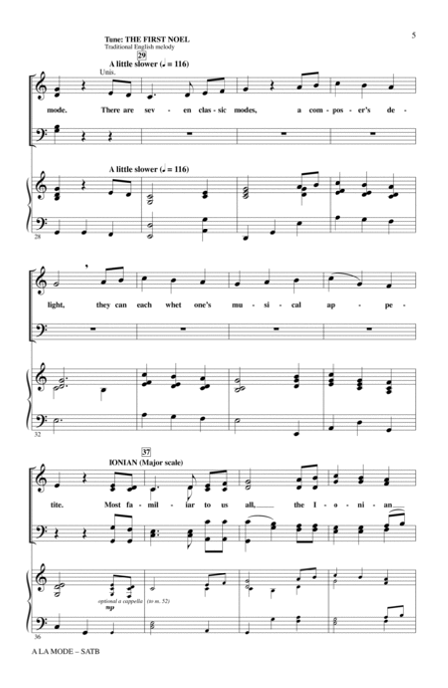 A La Mode 4-Part scores gallery preview page 3