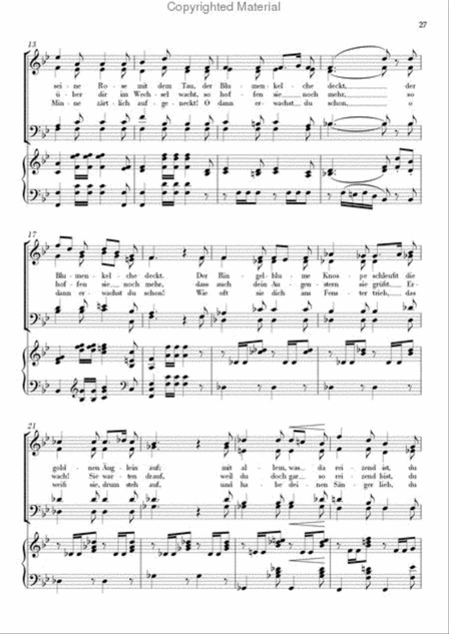 Schubert-Lieder - ClassiChor I , Neun Lieder von Franz Schubert 4-Part scores gallery preview page 15