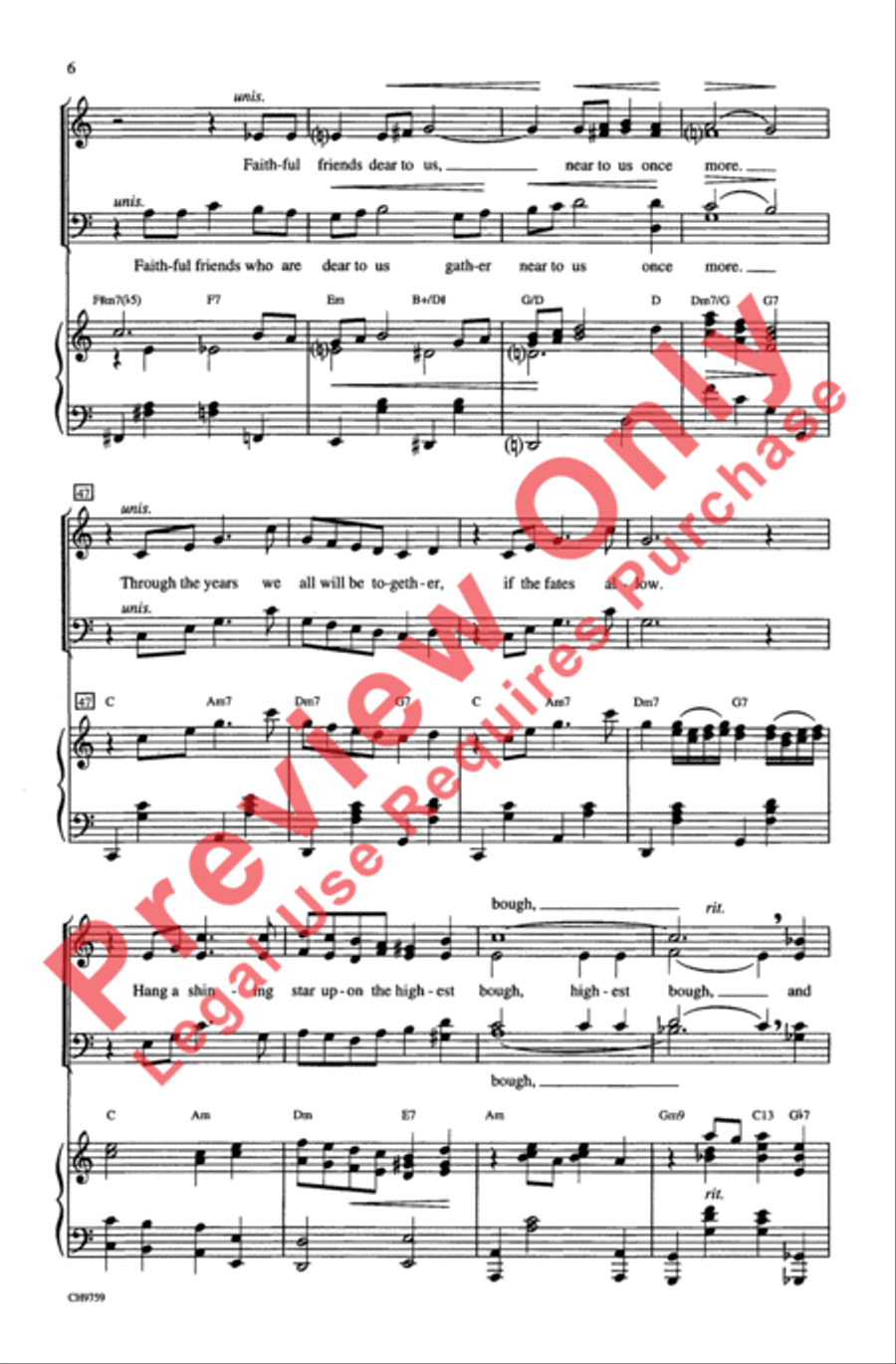 Have Yourself a Merry Little Christmas 4-Part scores gallery preview page 6