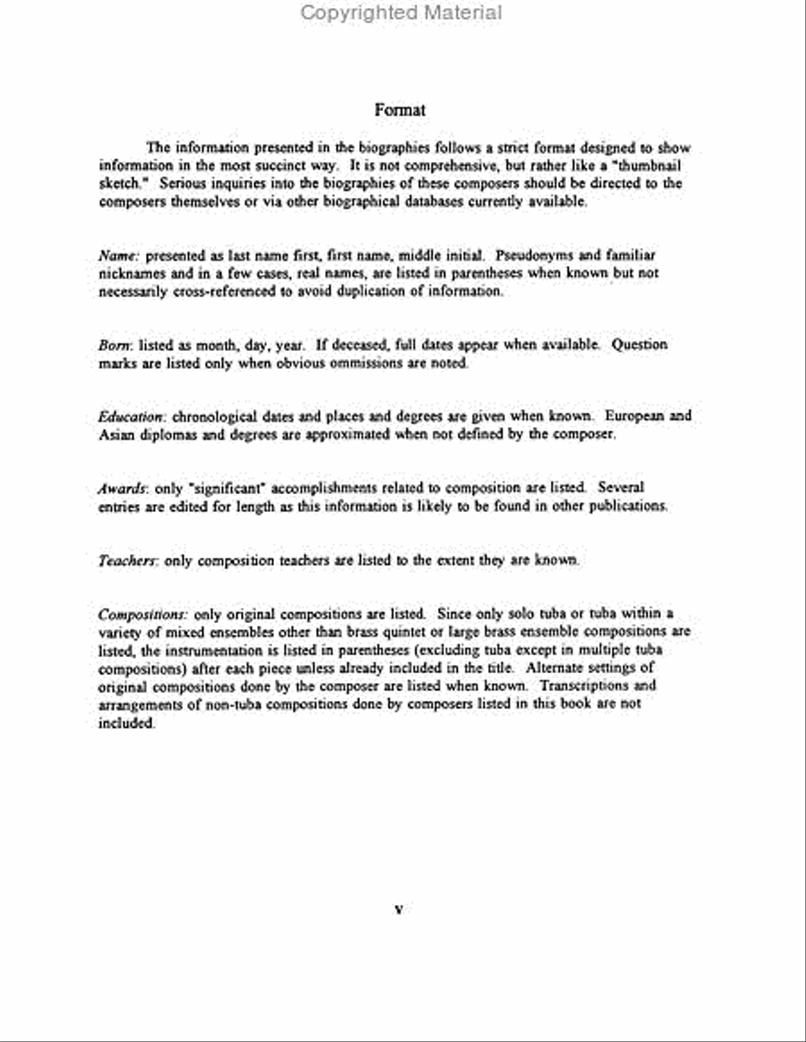 The Tuba as a Solo Instrument: Composer Biographies Tuba scores gallery preview page 6