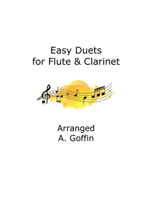 Book cover for Easy Duets: Flute & Clarinet