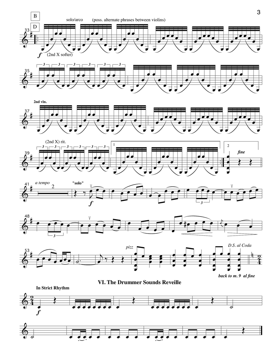 Boccherini Music from Master and Commander (arr. for String Quartet) op. 6 No. 30) String Quartet scores gallery preview page 3