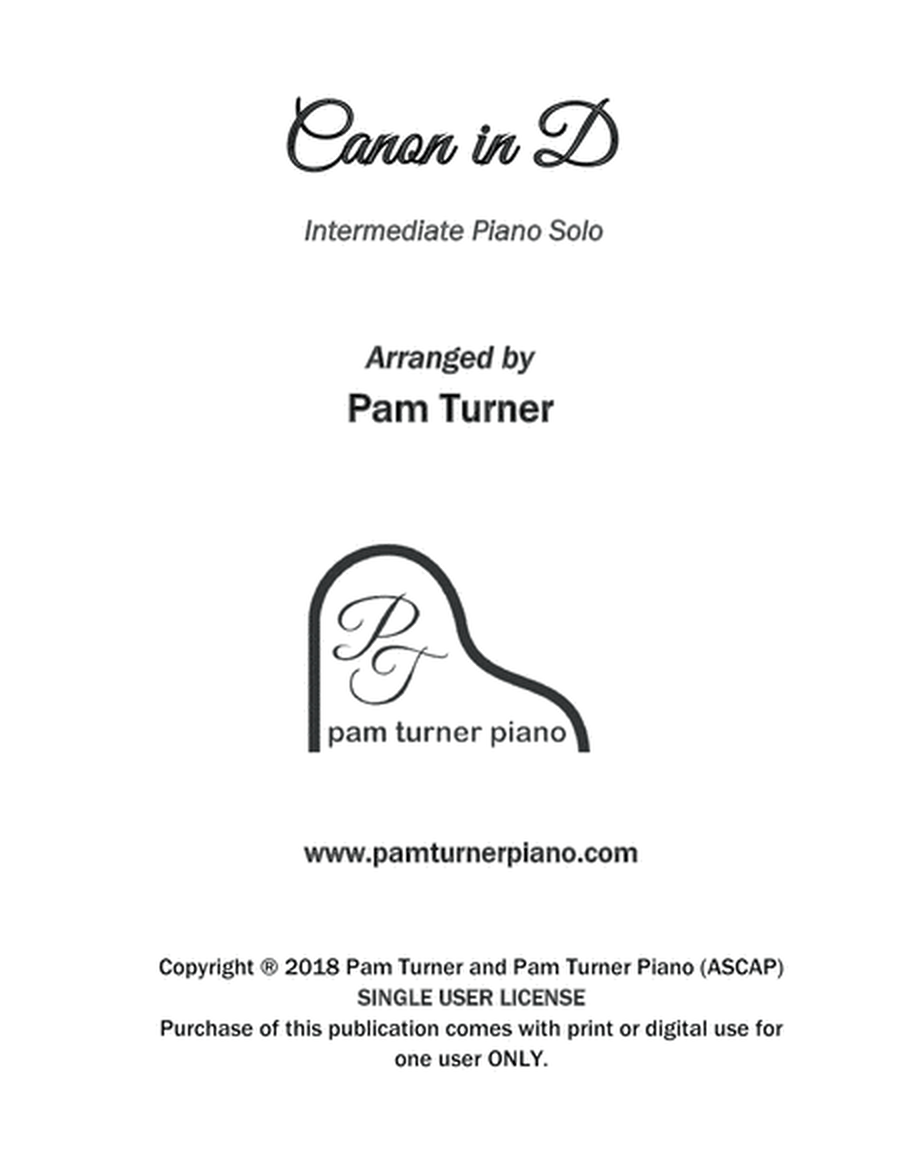 Canon in D (Intermediate Piano Solo) image number null