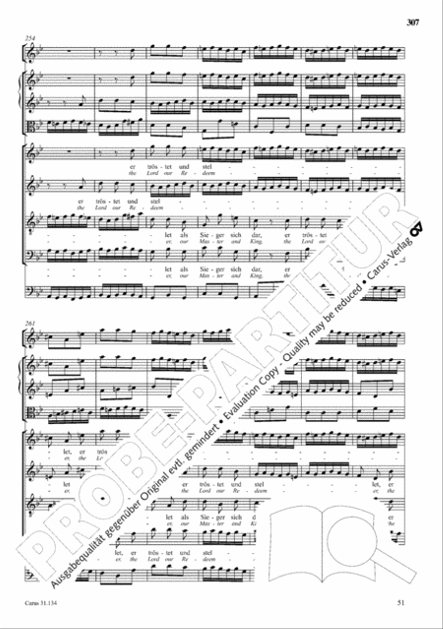 The Complete Sacred Vocal Works (Das geistliche Vokalwerk) Voice scores gallery preview page 308