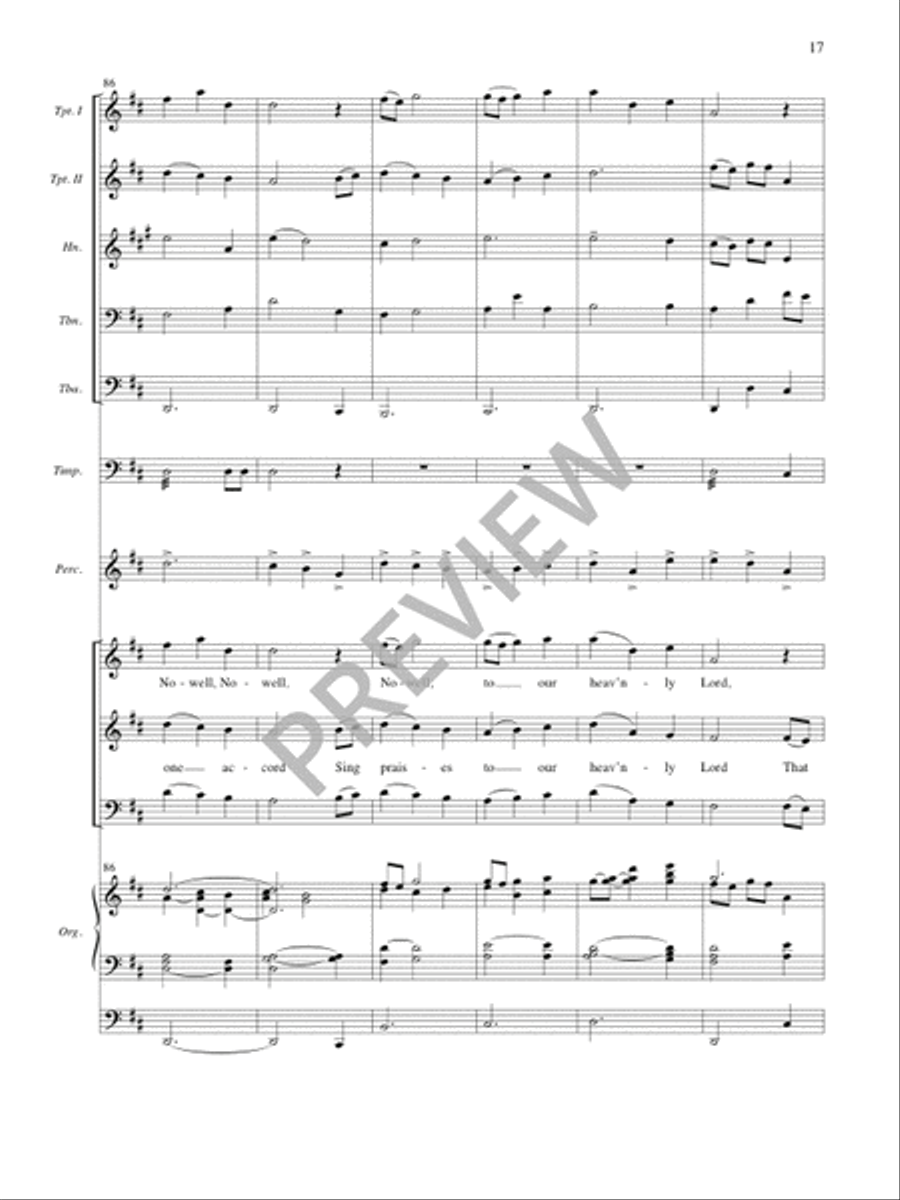 Festival First Nowell - Full Score and Parts 4-Part scores gallery preview page 18