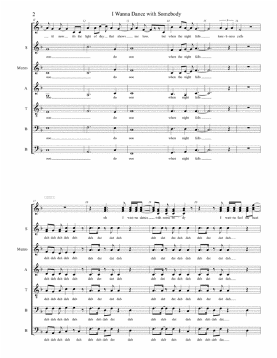 I Wanna Dance With Somebody Small Ensemble scores gallery preview page 2