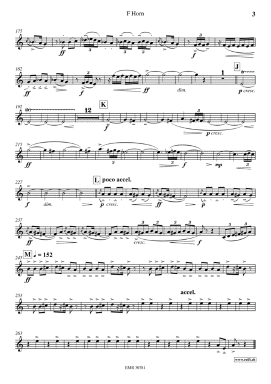Ritual Fire Dance Horn scores gallery preview page 4