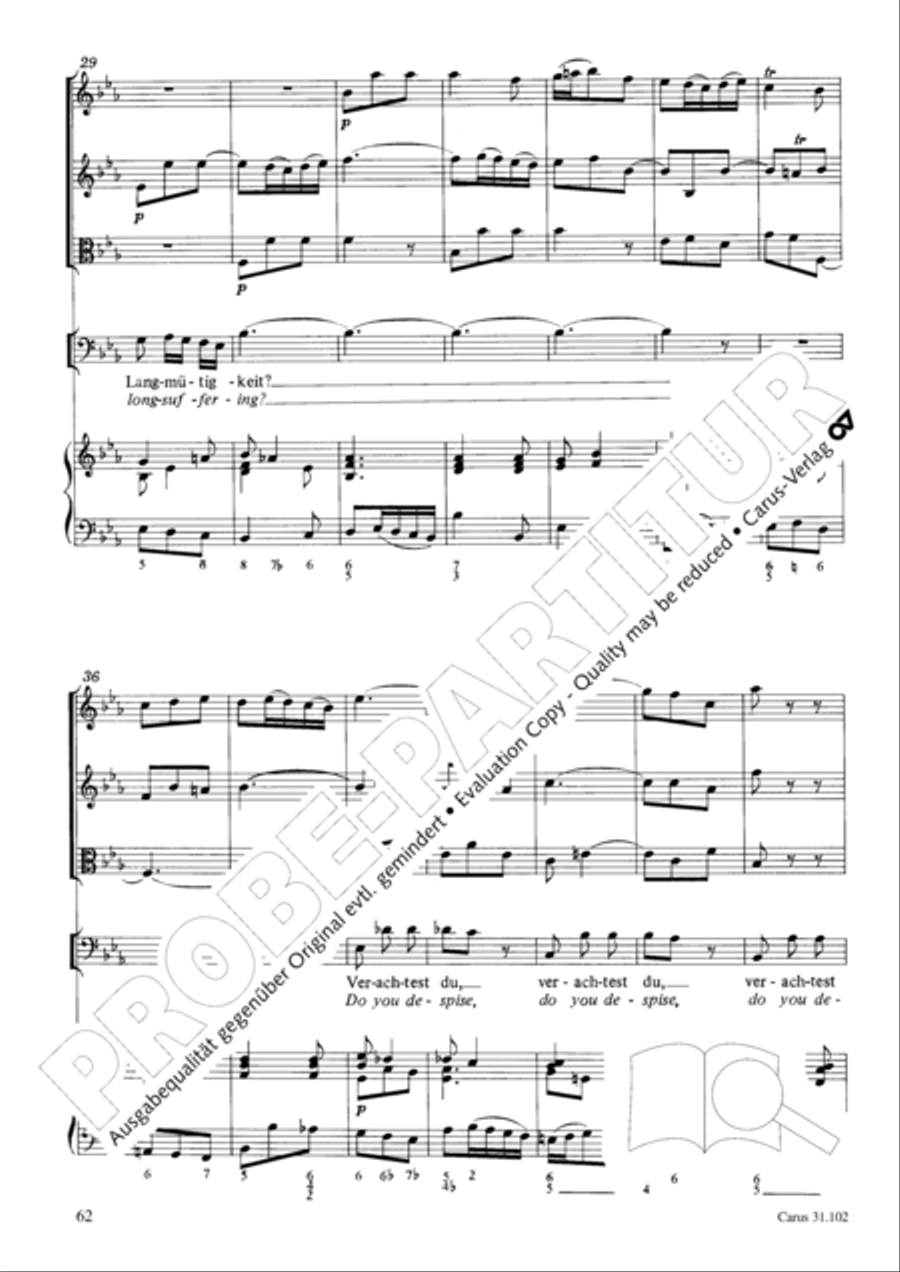 Lord God, your eyes are seeing truth in trusting (Herr, deine Augen sehen nach dem Glauben) ATB scores gallery preview page 63