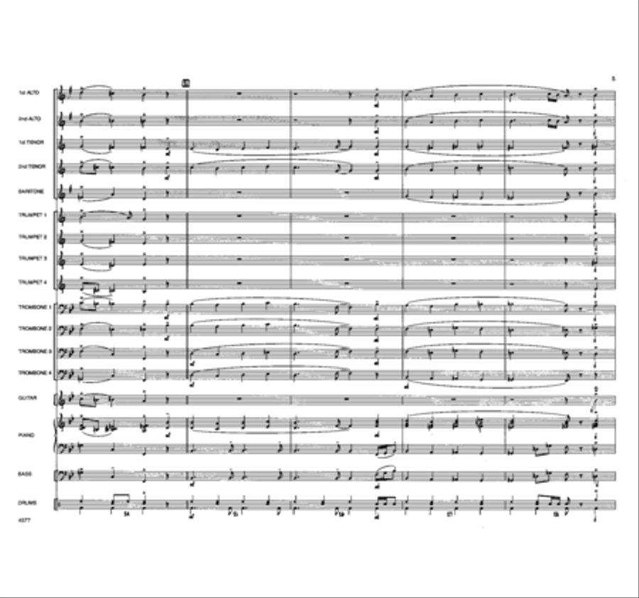 O Come, All Ye Faithful Jazz Ensemble scores gallery preview page 6