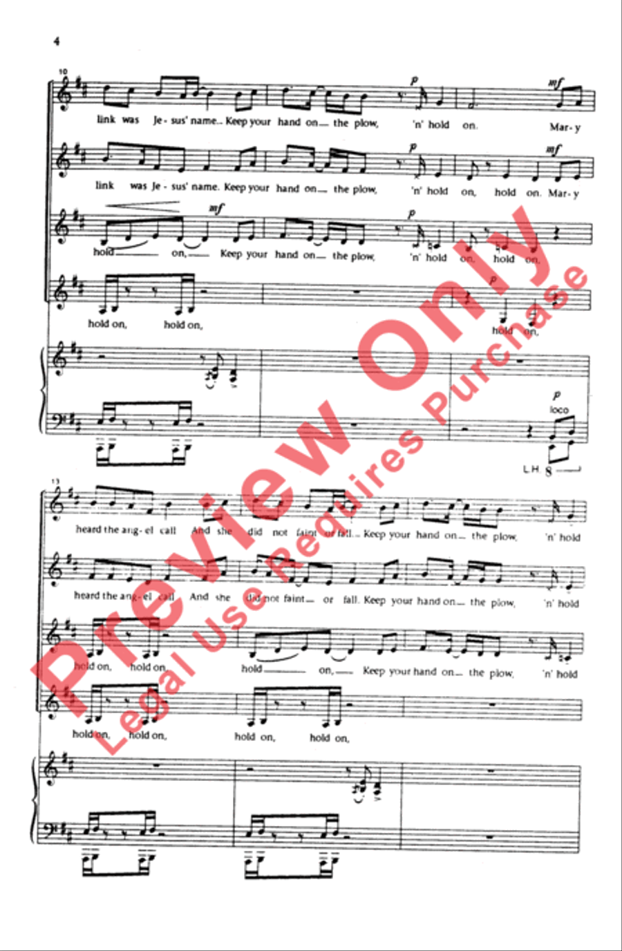 Hold On Women's Choir scores gallery preview page 3