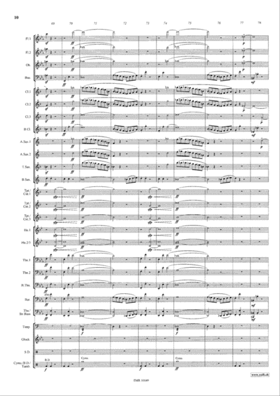 Ruslan And Ludmilla Concert Band scores gallery preview page 11