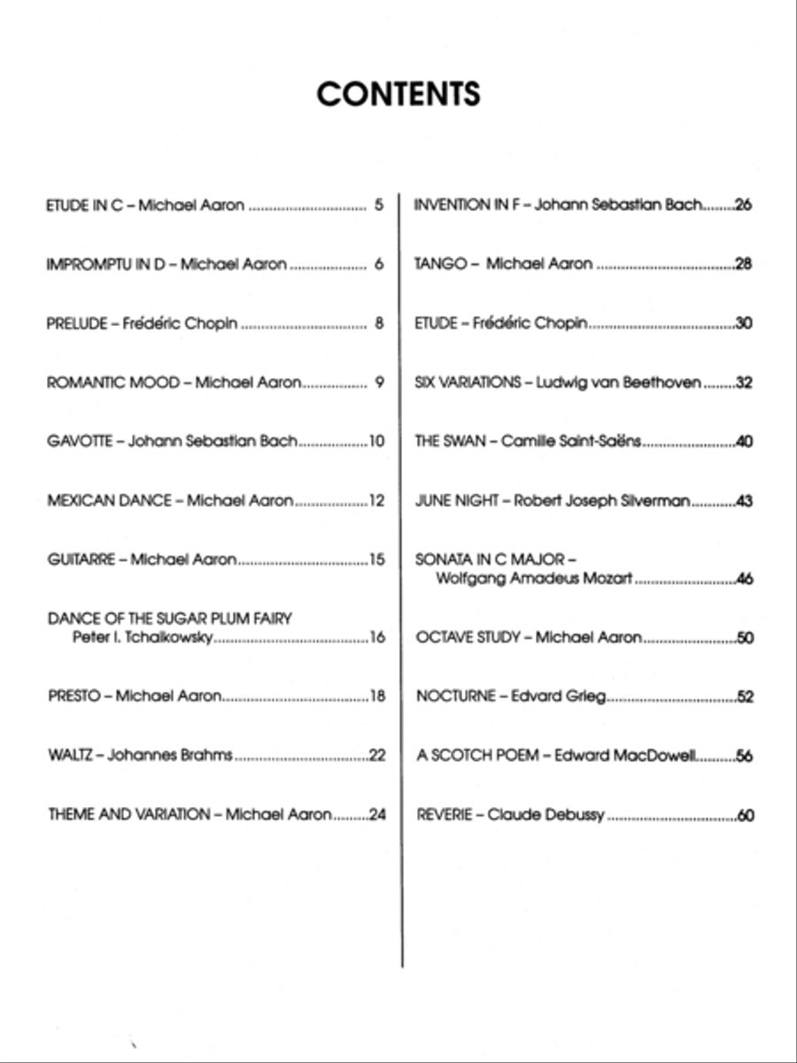 Michael Aaron Piano Course Lessons Grade 5 Piano Method scores gallery preview page 5