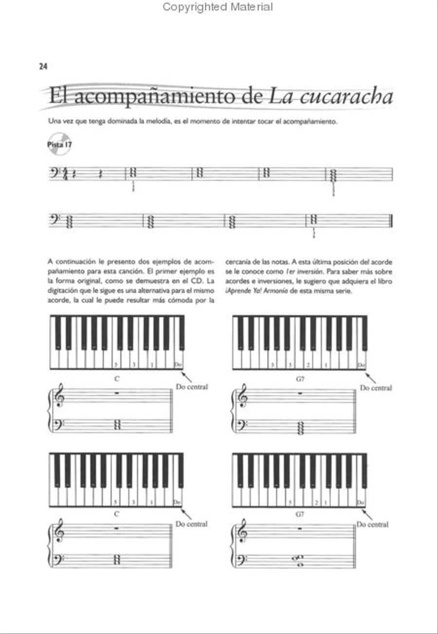 Aprende Ya! Curso de Teclado Piano scores gallery preview page 3