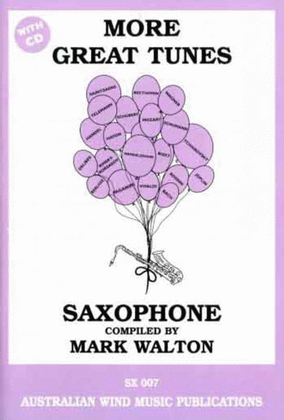Book cover for More Great Tunes Alto Sax Book/CD