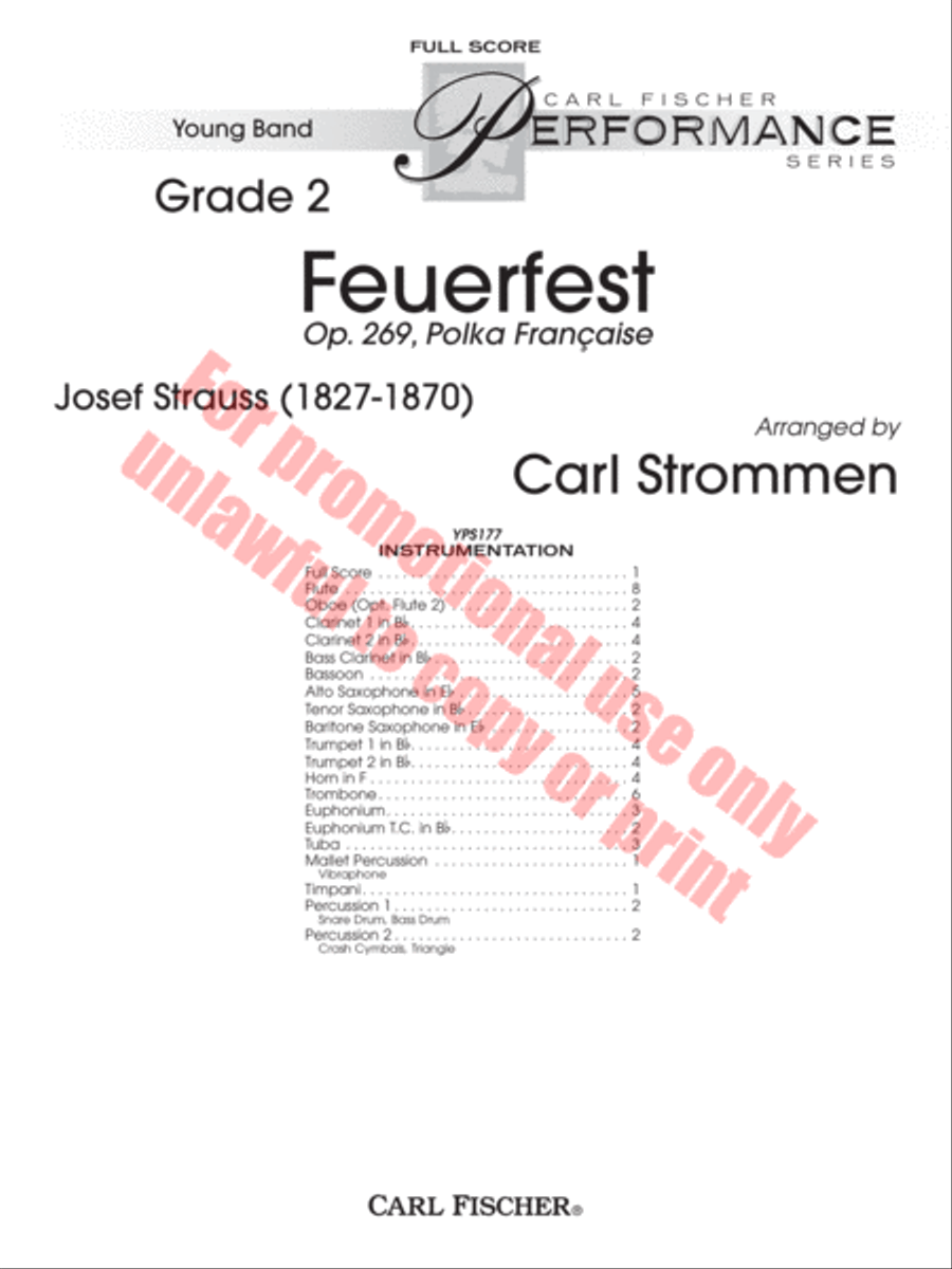Feuerfest Concert Band scores gallery preview page 2