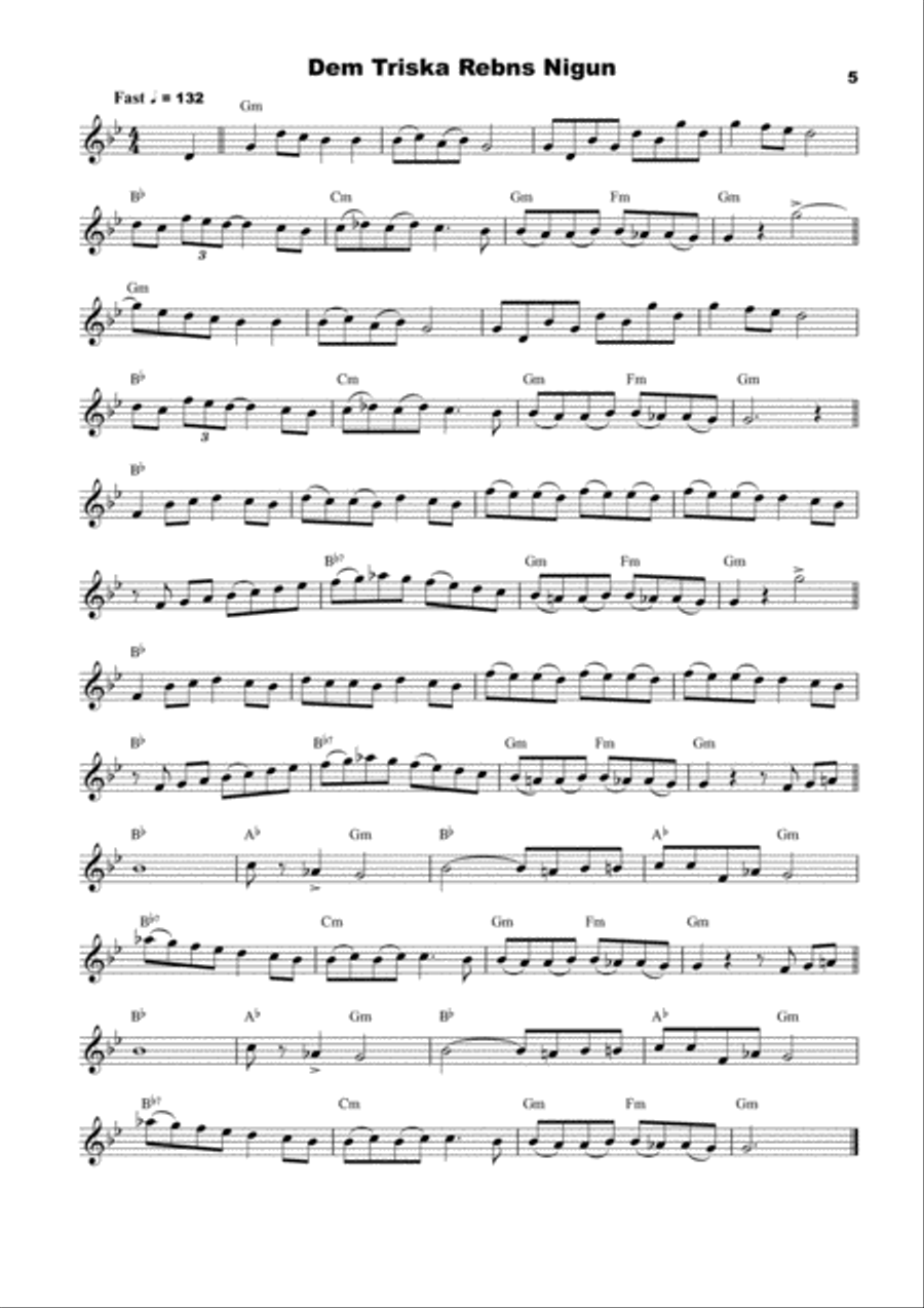25 Klezmer Tunes for Violin Violin Solo scores gallery preview page 5