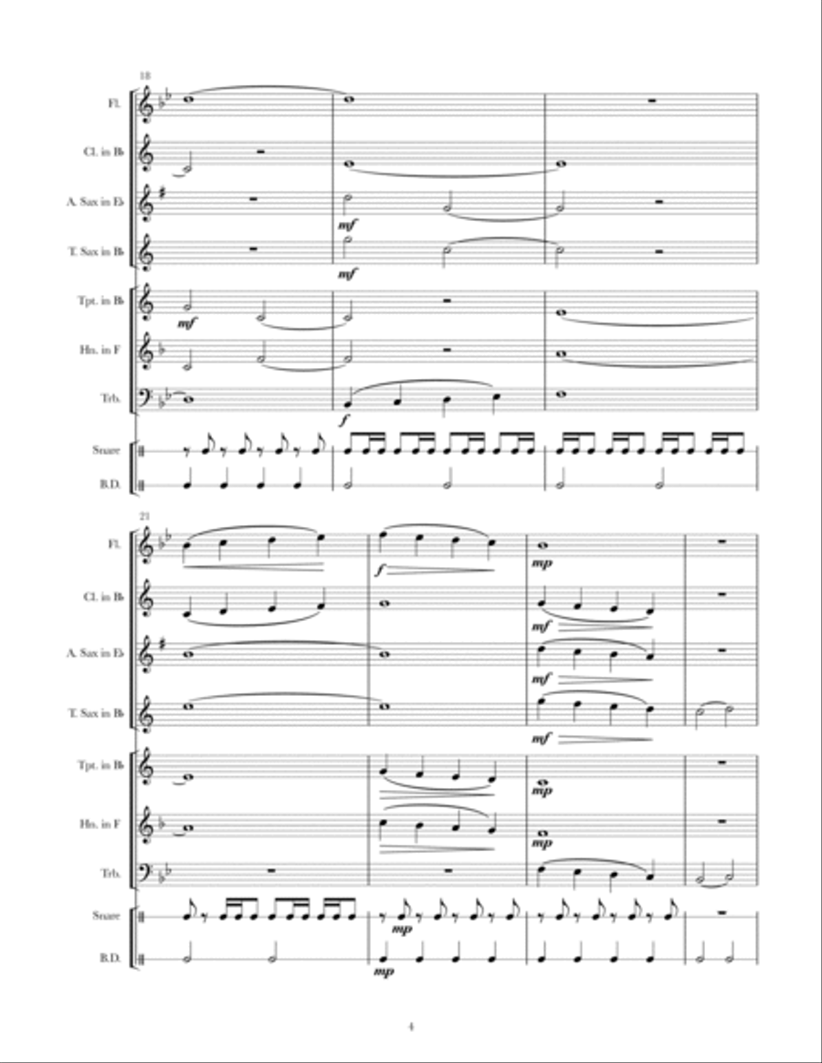 Initial Chorale Concert Band scores gallery preview page 4