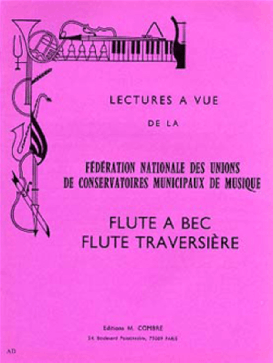 Lectures a vue FNUCMU Lectures a vue FNUCMU Flute Solo scores gallery preview page 1