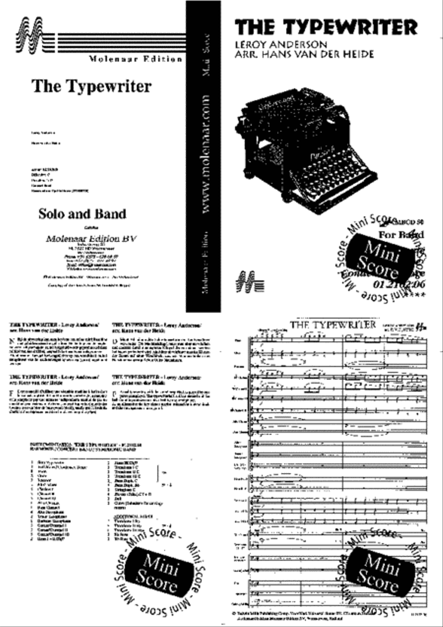 The Typewriter The Typewriter Concert Band scores gallery preview page 2