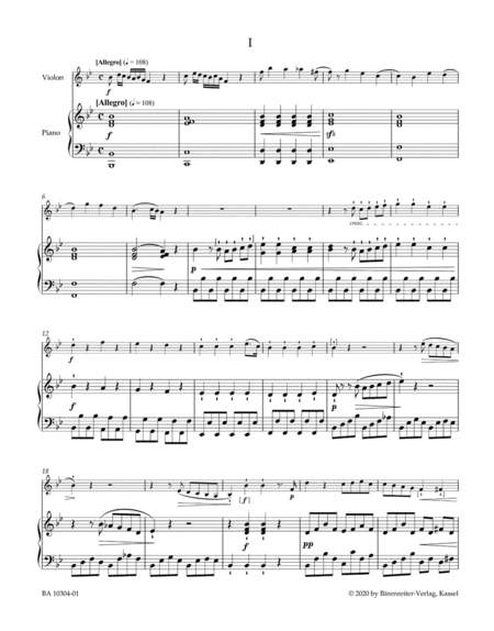 Works for Violin and Piano (1): Sonatas for Violin and Piano