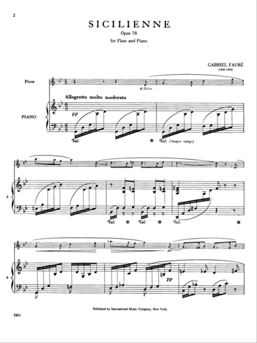 Sicilienne, Op. 78 Flute Solo scores gallery preview page 2
