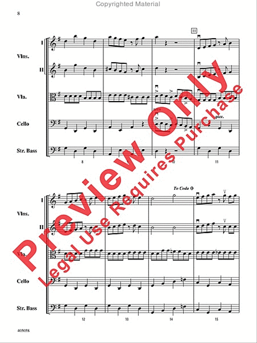 A Fiddler's Fancy String Orchestra scores gallery preview page 8