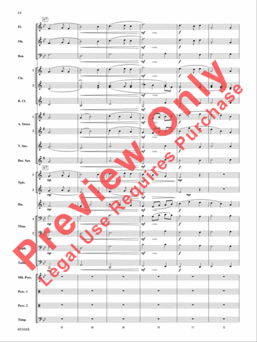 Folk Song Celebration Folk Song Celebration Concert Band scores gallery preview page 15