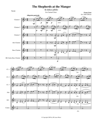 Franz Liszt "Christmas Tree Suite" for Clarinet Choir