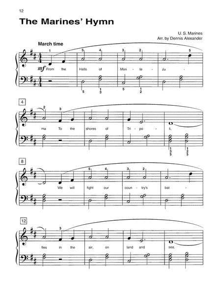 Alfred's Basic Piano Course Patriotic Solo Book, Level 2