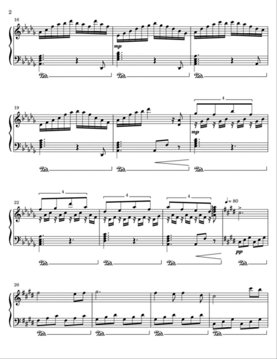 Moonshot Piano Solo scores gallery preview page 2