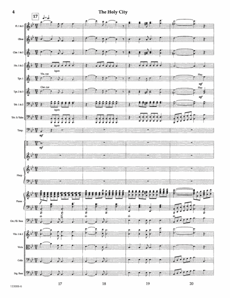 The Holy City by Stephen Adams Orchestra - Sheet Music
