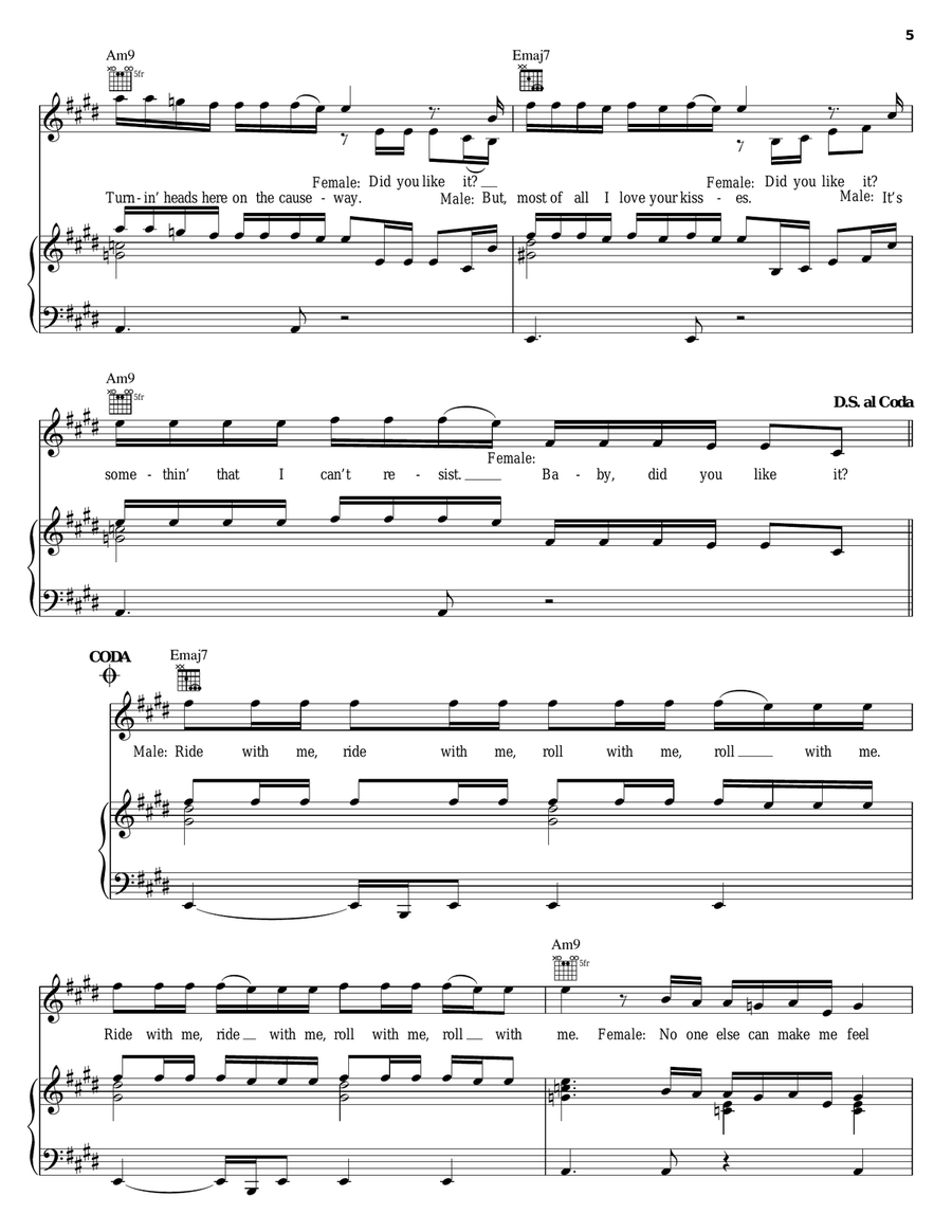 Cruise Control Cruise Control Piano, Vocal, Guitar scores gallery preview page 5