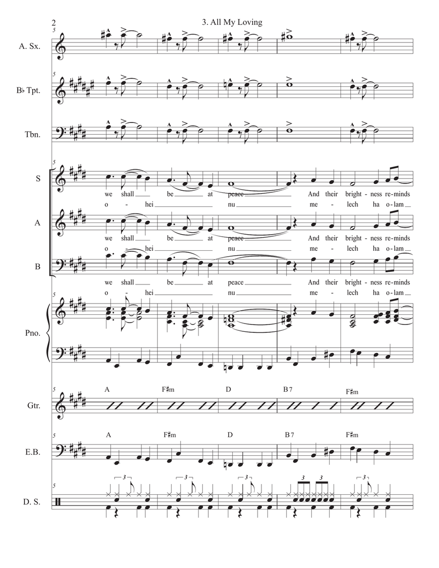 All My Loving Cover Band scores gallery preview page 2