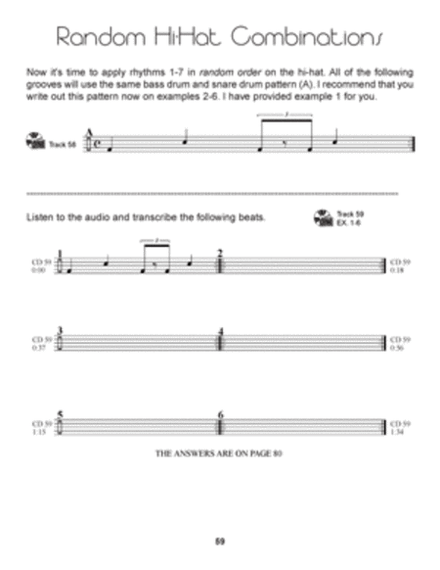 Art of Transcribing - Drum Set, Book 1 image number null