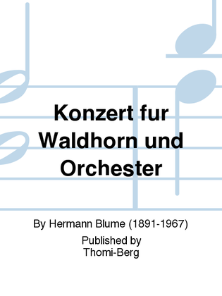 Konzert fur Waldhorn und Orchester