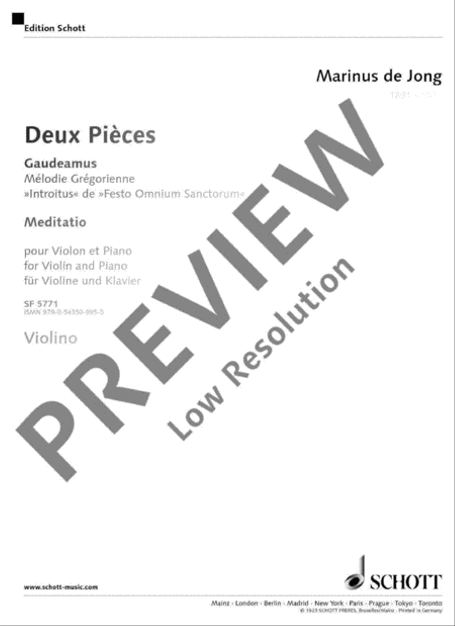 Two Pieces Violin Solo scores gallery preview page 13