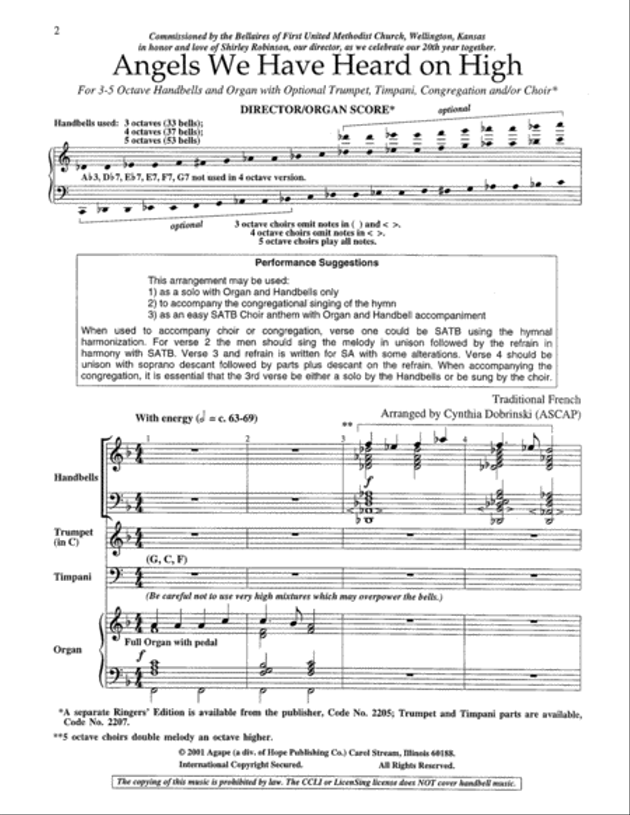 Angels We Have Heard on High 5-Octaves scores gallery preview page 1