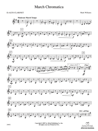 March Chromatica: E-flat Alto Clarinet