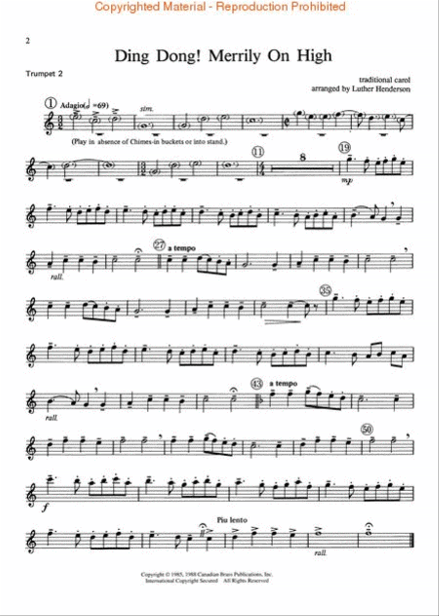 The Canadian Brass Christmas Brass Quintet scores gallery preview page 3